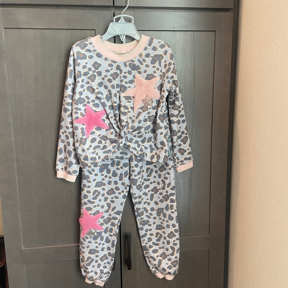 Truly me with Baby Sara Leopard/Cheetah Jogger Set size 5
